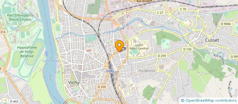localisation de l'entreprise SCI DU 112 BOULEVARD DENIERE à VICHY