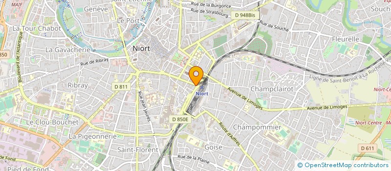 localisation de l'entreprise SCI DU 112 R DE LA GARE à NIORT