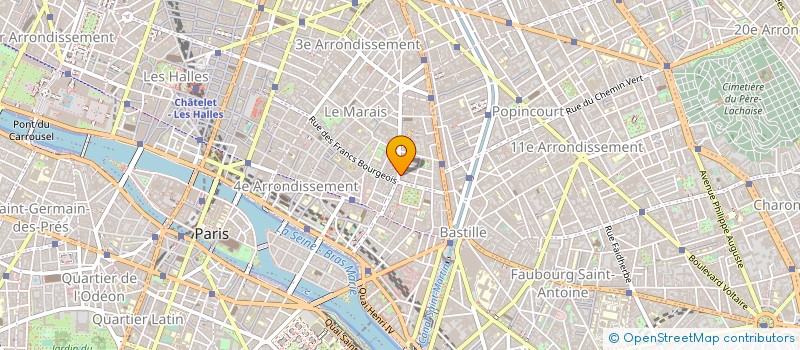 localisation de l'entreprise SCI DU 113 BD RICHARD LENOIR  PARIS