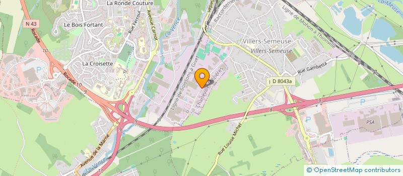 localisation de l'entreprise SCI DU 113 RUE BOURNIZET  VILLERS-SEMEUSE