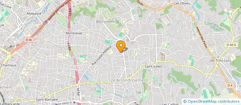 localisation de l'entreprise SCI DU 114 CRS LIEUTAUD à MARSEILLE