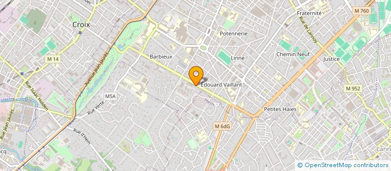 localisation de l'entreprise SCI DU 115 BAS LIEVIN  ROUBAIX