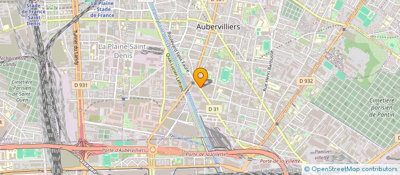 localisation de l'entreprise SCI DU 116 A 120 BD FELIX FAURE  AUBERVILLIERS