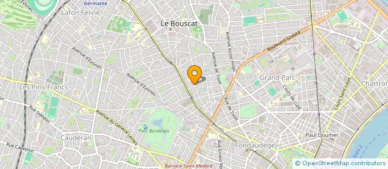 localisation de l'entreprise SCI DU 116 AVENUE DU PDT ROBERT SCHUMAN  LE BOUSCAT