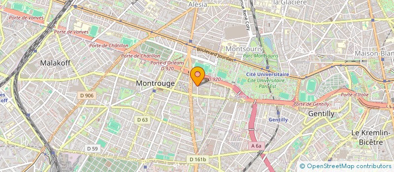 localisation de l'entreprise SCI DU 116 RUE DU CHATEAU  MONTROUGE