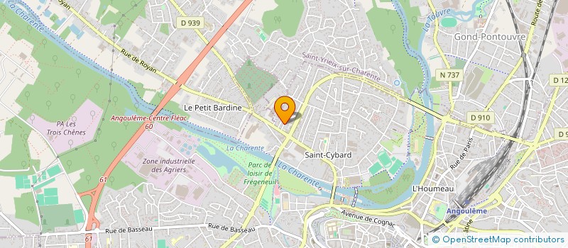 localisation de l'entreprise SCI DU 117 RUE DE SAINTES à ANGOULEME