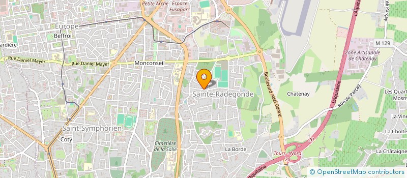 localisation de l'entreprise SCI DU 117 RUE GEORGE SAND  TOURS