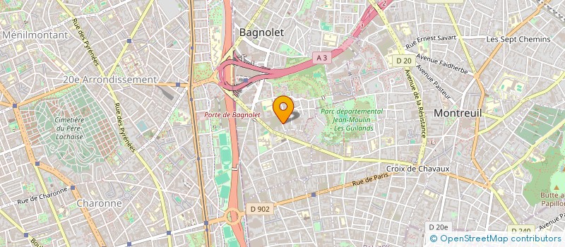 localisation de l'entreprise SCI DU 117 RUE ROBESPIERRE à BAGNOLET