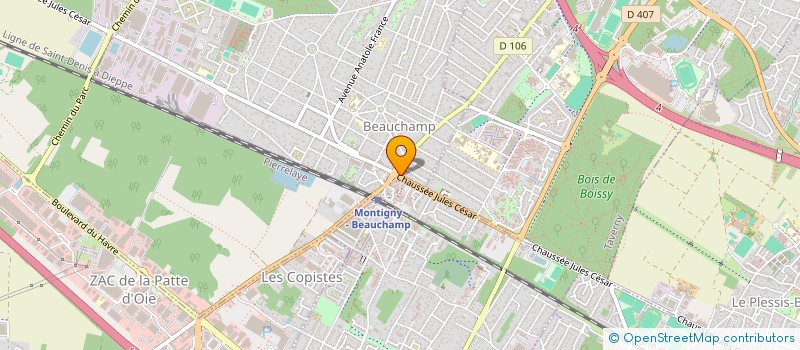 localisation de l'entreprise SCI DU 118 DE LA CHAUSSEE  BEAUCHAMP