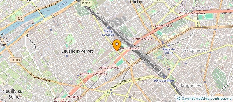 localisation de l'entreprise SCI DU 11B AV JEAN JAURES à LEVALLOIS-PERRET