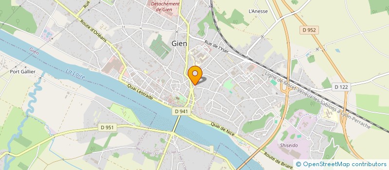 localisation de l'entreprise SCI DU 11R DE MONTBRICON à GIEN