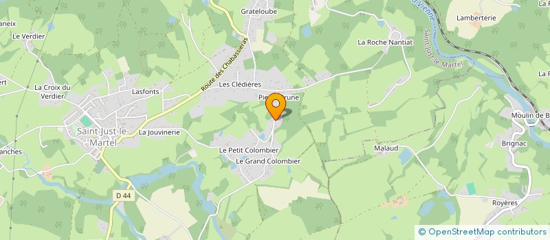 localisation de l'entreprise SCI DU 12 à SAINT-JUST-LE-MARTEL