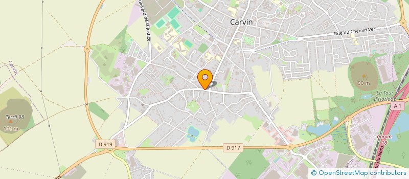 localisation de l'entreprise SCI DU 12  CARVIN