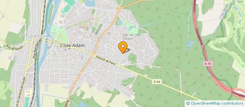 localisation de l'entreprise SCI DU 12 ALAIN GERBAULT  L'ISLE-ADAM