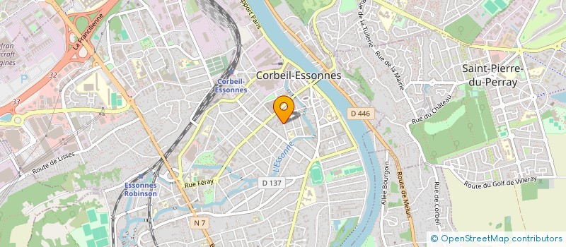 localisation de l'entreprise SCI DU 12 ALLEE ARISTIDE BRIAND à CORBEIL-ESSONNES