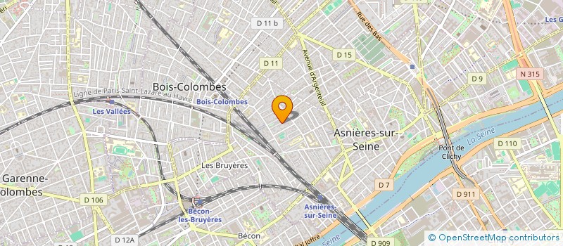 localisation de l'entreprise SCI DU 12 AV DES MARRONNIERS  ASNIERES-SUR-SEINE