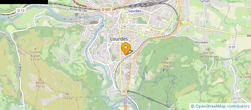 localisation de l'entreprise SCI  DU 12 AVE MAL JUIN  LOURDES