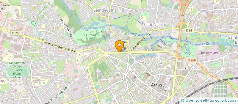 localisation de l'entreprise SCI DU 12 BD DE LA LIBERTE à ARRAS