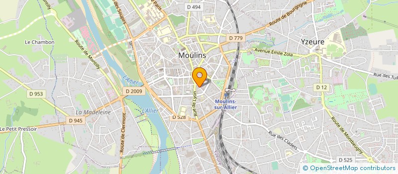 localisation de l'entreprise SCI DU 12 BIS RUE DE L OISEAU à MOULINS