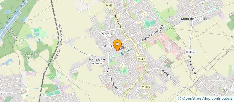 localisation de l'entreprise SCI DU 12 BIS RUE PASTEUR  ANNULLIN