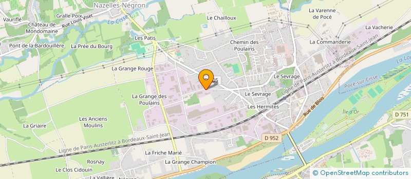 localisation de l'entreprise SCI DU 12 BOULEVARD DE L'AVENIR  NAZELLES-NEGRON