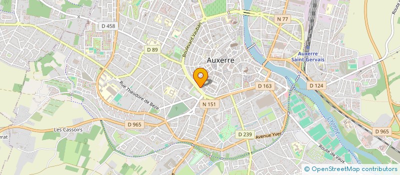localisation de l'entreprise SCI DU 12 BOULEVARD DU 11 NOVEMBRE à AUXERRE