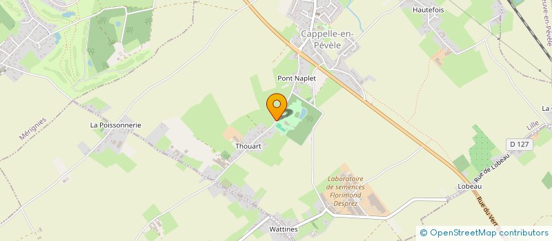 localisation de l'entreprise SCI DU 12 CHASTELAIN  CAPPELLE-EN-PEVELE