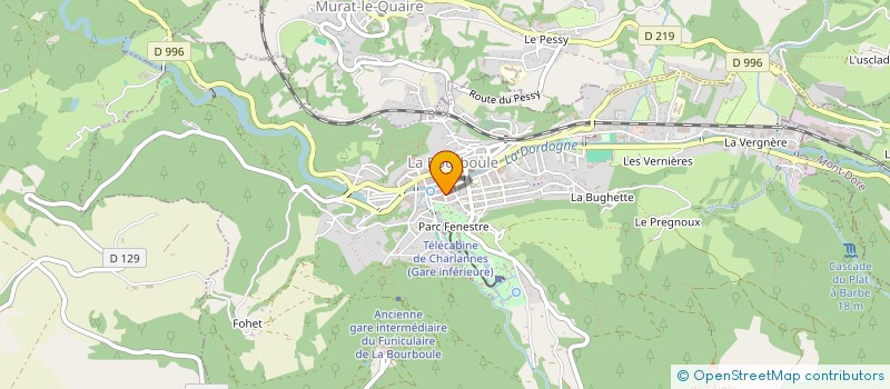 localisation de l'entreprise SCI DU 12 DE LA COUR DAMOYE  LA BOURBOULE