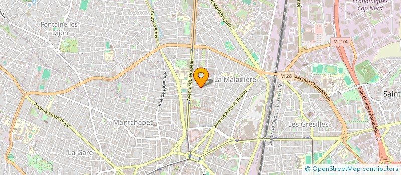 localisation de l'entreprise SCI DU 12 ET 14 RUE DE CHANZY à DIJON
