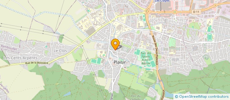 localisation de l'entreprise SCI DU 12 OCTOBRE 1996  PLAISIR