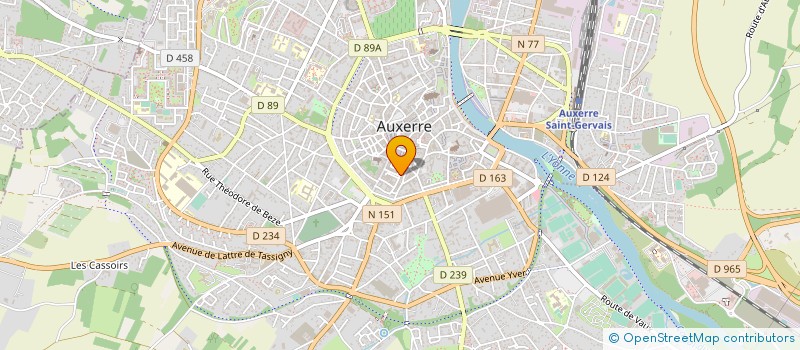 localisation de l'entreprise SCI DU 12 R BASSE PERRIERE à AUXERRE