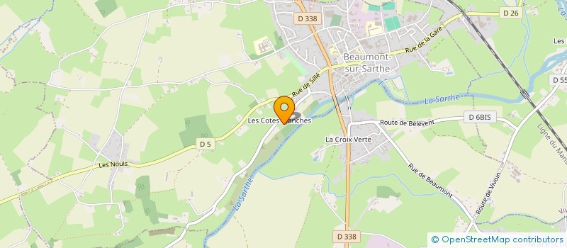 localisation de l'entreprise SCI DU 12 R DE LORRAINE  BEAUMONT-SUR-SARTHE