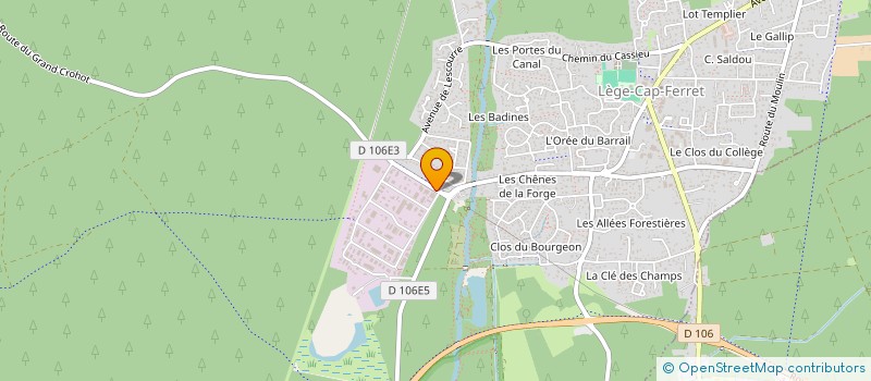 localisation de l'entreprise SCI DU 12 RUE CORNAC à LEGE-CAP-FERRET