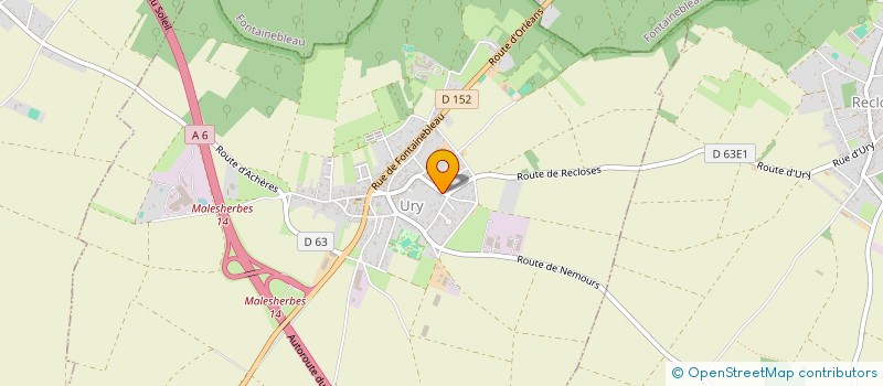 localisation de l'entreprise SCI DU 12 RUE DE LA PAROISSE  URY