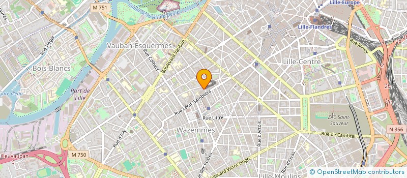 localisation de l'entreprise SCI DU 12 RUE MEUREIN à LILLE