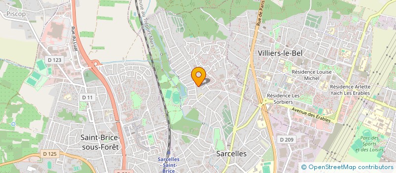 localisation de l'entreprise SCI DU 12 RUE PELIGOT à SARCELLES