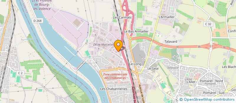 localisation de l'entreprise SCI DU 12 RUE VAUCANSON  BOURG LES VALENCE