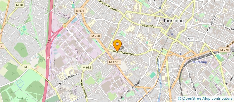 localisation de l'entreprise SCI DU 120 RUE DE DUNKERQUE  TOURCOING