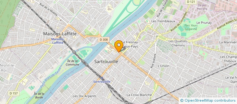 localisation de l'entreprise SCI DU 120 RUE DE LA PAIX à SARTROUVILLE