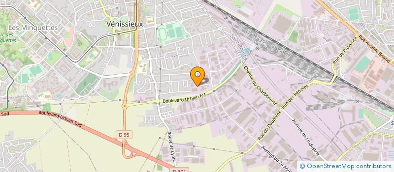 localisation de l'entreprise SCI DU 121 AV F DE PRESSENSE  VENISSIEUX