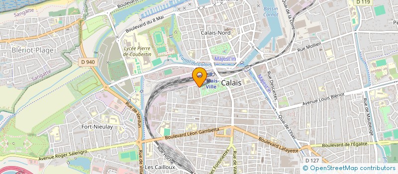 localisation de l'entreprise SCI DU 121 DE LA RUE DU 11 NOVEMBRE  CALAIS