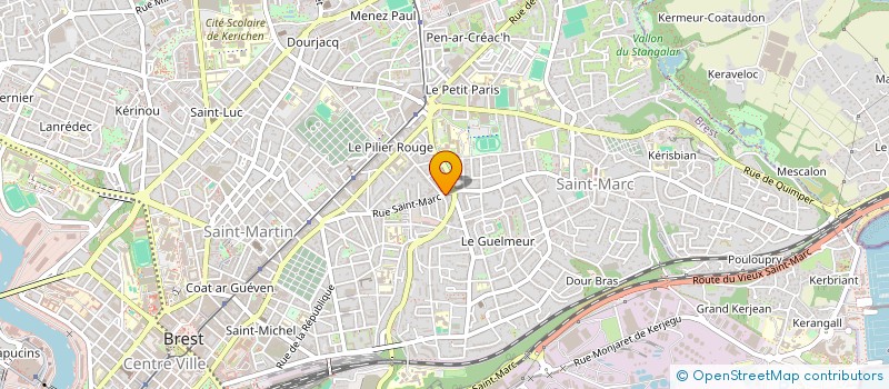 localisation de l'entreprise SCI DU 121 RUE ST MARC  BREST