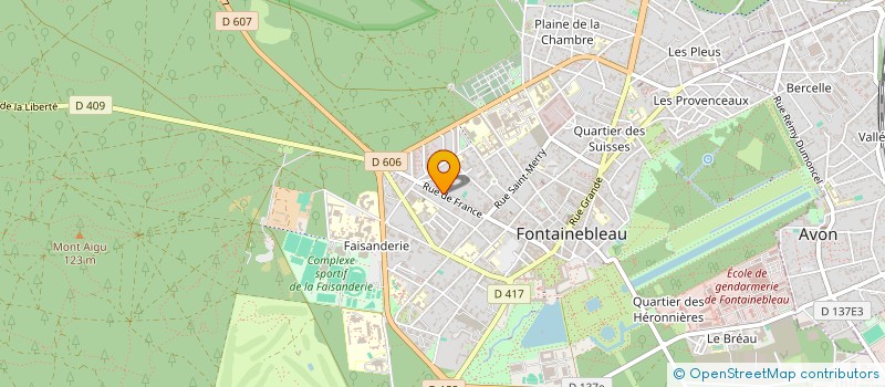 localisation de l'entreprise SCI DU 122  FONTAINEBLEAU