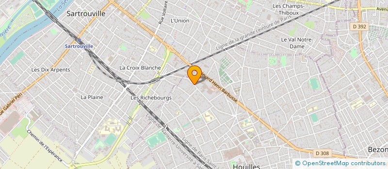 localisation de l'entreprise SCI DU 122 RUE DE CHANZY  HOUILLES