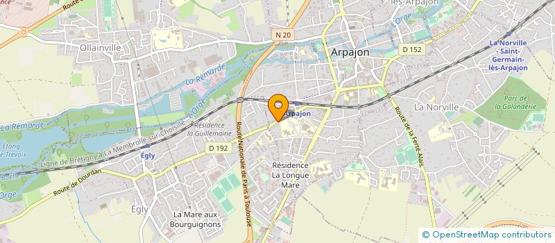 localisation de l'entreprise SCI DU 122B GRANDE RUE  ARPAJON