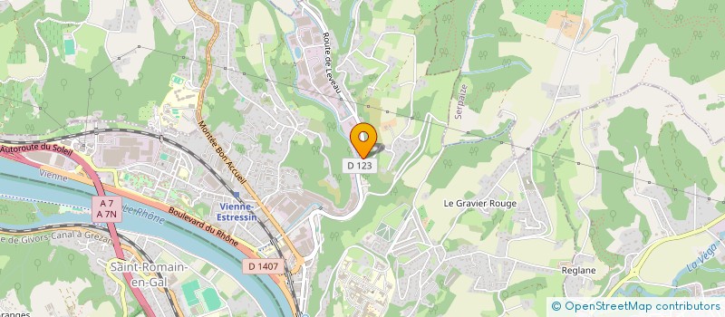 localisation de l'entreprise SCI DU 123  VIENNE