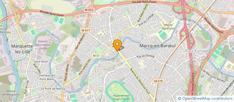 localisation de l'entreprise SCI DU 123  MARCQ-EN-BARUL