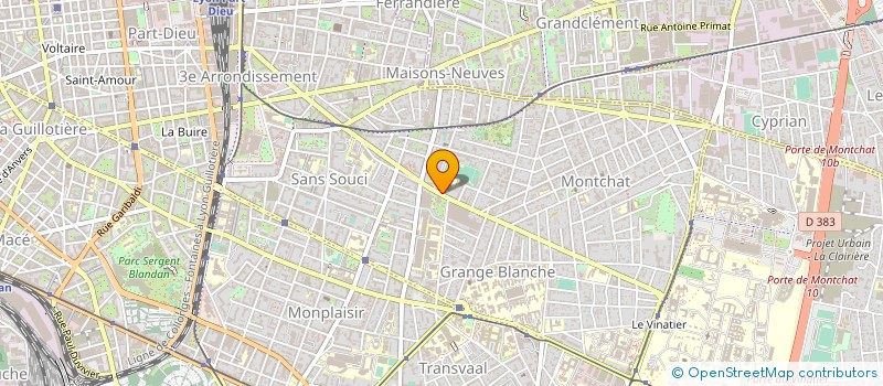 localisation de l'entreprise SCI DU 125  LYON