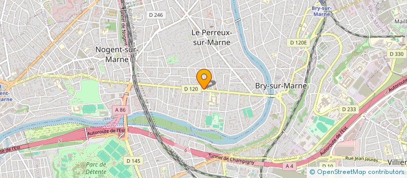 localisation de l'entreprise SCI DU 125 AV PIERRE BROSSOLETTE  LE PERREUX-SUR-MARNE