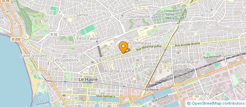 localisation de l'entreprise SCI DU 125 AVENUE RENE COTY  LE HAVRE